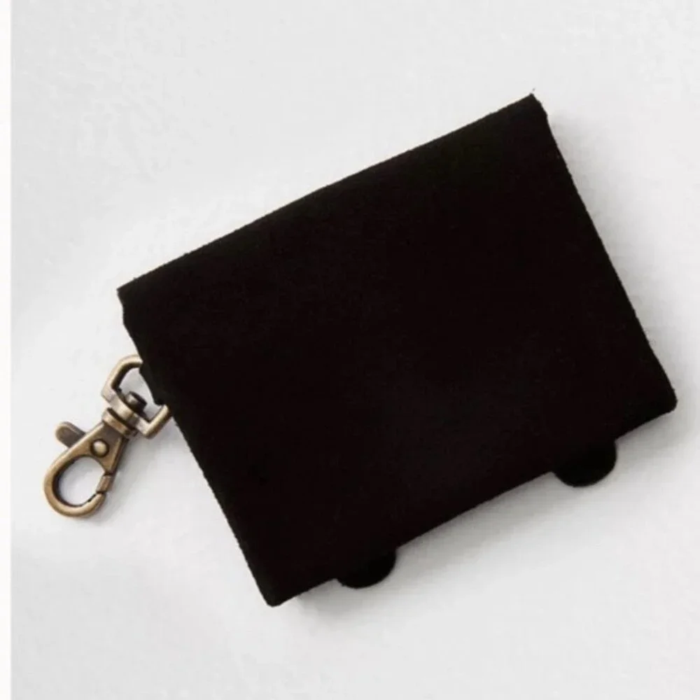 Free People Mini Eva Wallet in Black Suede NWOT